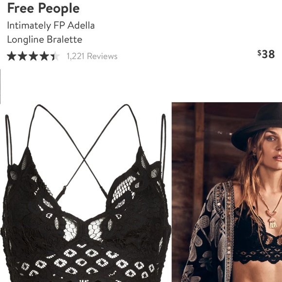 Free People Other - Free People Bralette- Black